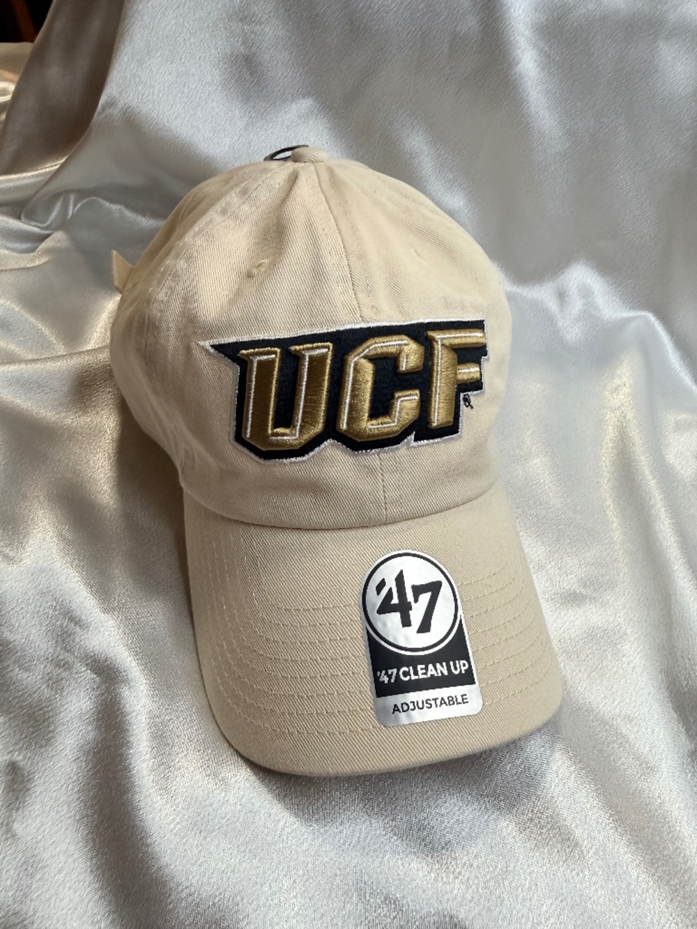 UCF Knights '47 Brand Clean Up Adjustable Hat Beige Gold Central Florida